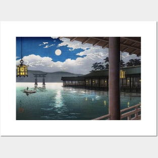 Summer Moon at Miyajima by Tsuchiya Koitsu Posters and Art